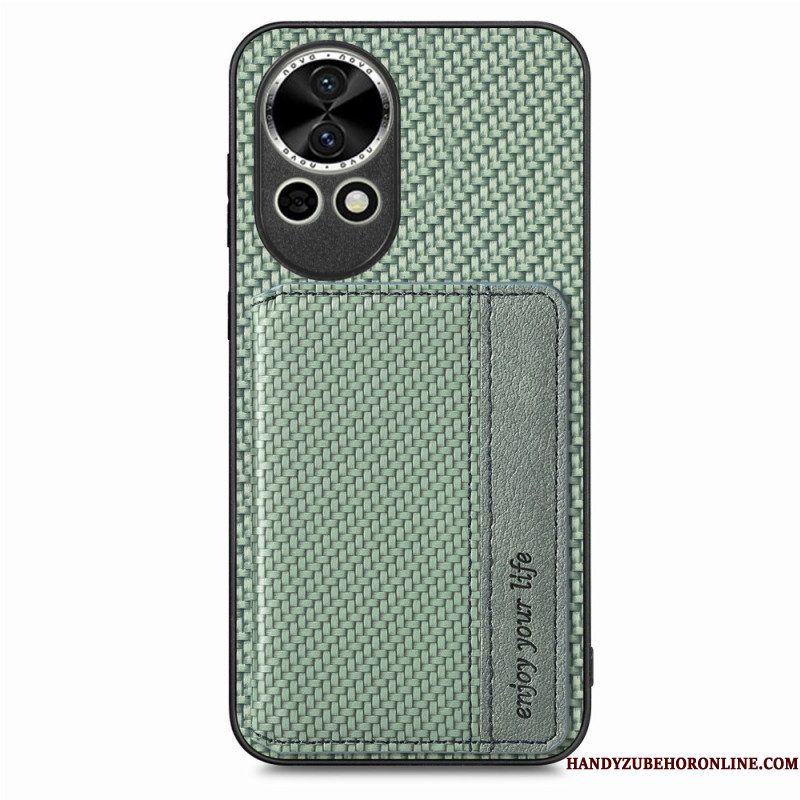 Hoesje Huawei Nova 13 Kaarthouder Van Koolstofvezel Bescherming Hoesje
