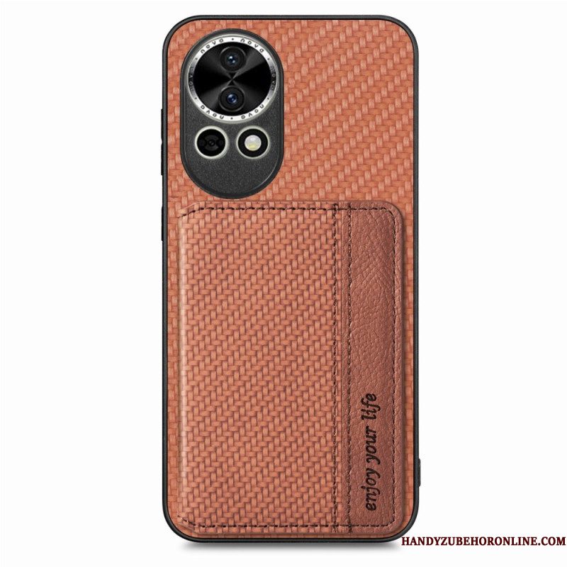 Hoesje Huawei Nova 13 Kaarthouder Van Koolstofvezel Bescherming Hoesje