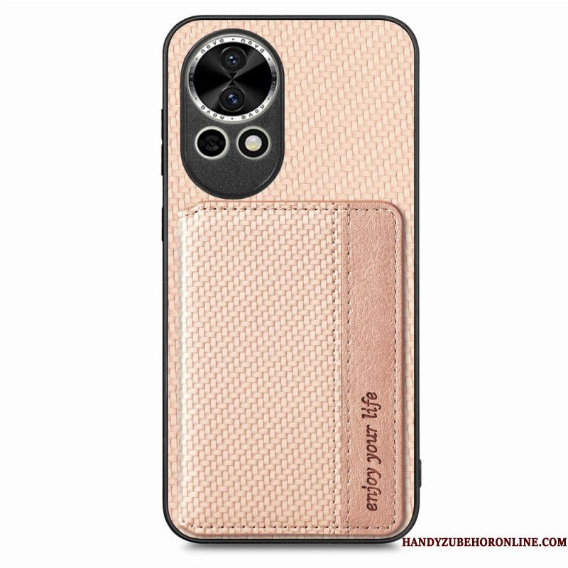 Hoesje Huawei Nova 13 Kaarthouder Van Koolstofvezel Bescherming Hoesje