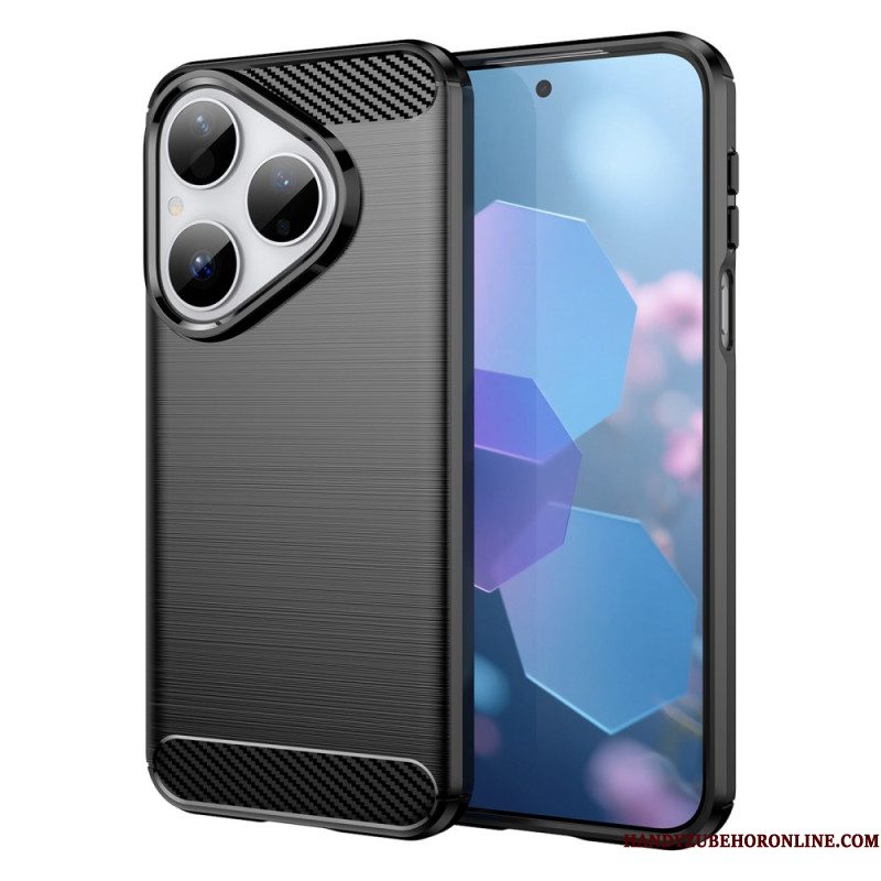 Hoesje Huawei Pura 80 Geborsteld Koolstofvezel Bescherming Hoesje
