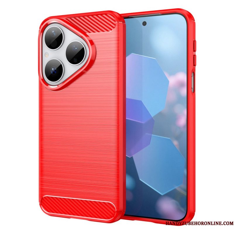 Hoesje Huawei Pura 80 Geborsteld Koolstofvezel Bescherming Hoesje