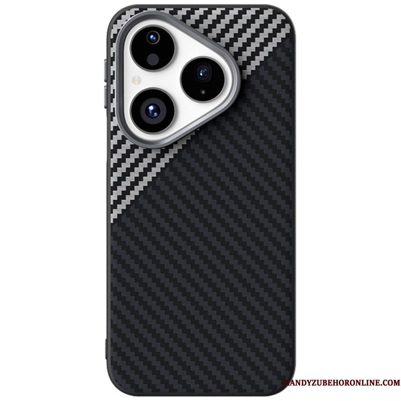 Hoesje Huawei Pura 80 Magsafe Koolstofvezeltextuur Abeel Bescherming Hoesje