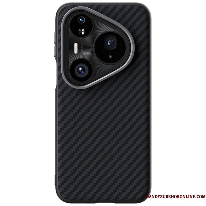 Hoesje Huawei Pura 80 Pro Magsafe Abeel Met Koolstofvezeltextuur