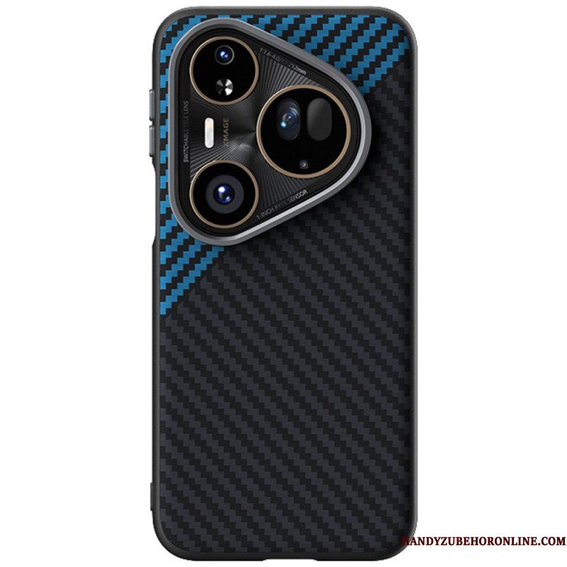 Hoesje Huawei Pura 80 Ultra Magsafe Koolstofvezel Abeel Bescherming Hoesje