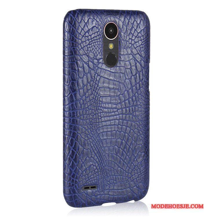 Hoesje Lg K10 2017 Vintage Hardtelefoon, Hoes Lg K10 2017 Bescherming Lichtblauw Anti-fall