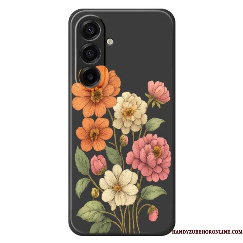 Hoesje Samsung Galaxy A17 4g / 5g Bloemenpatroon
