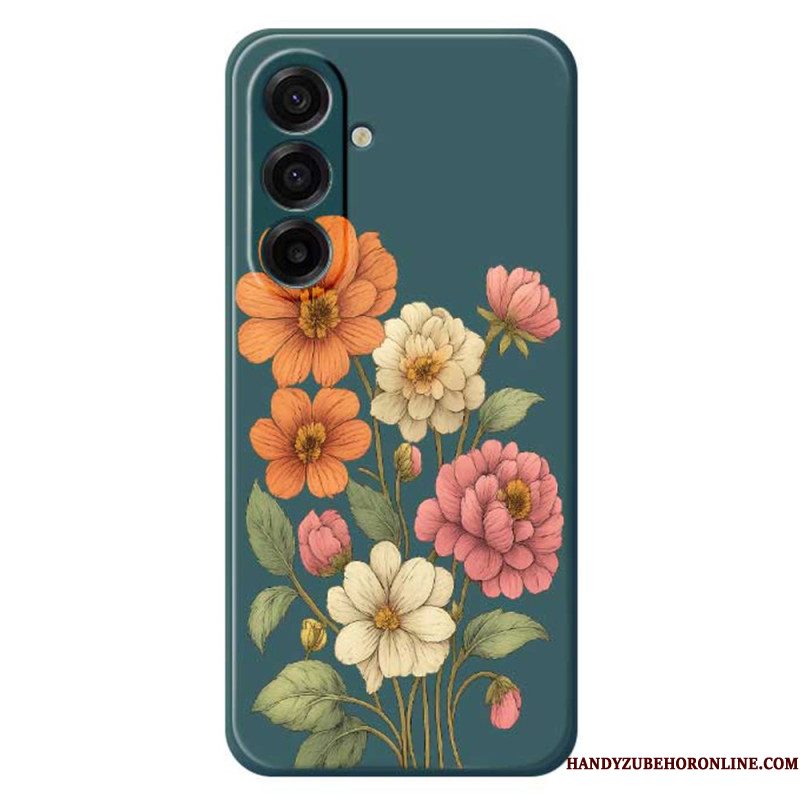 Hoesje Samsung Galaxy A17 4g / 5g Bloemenpatroon