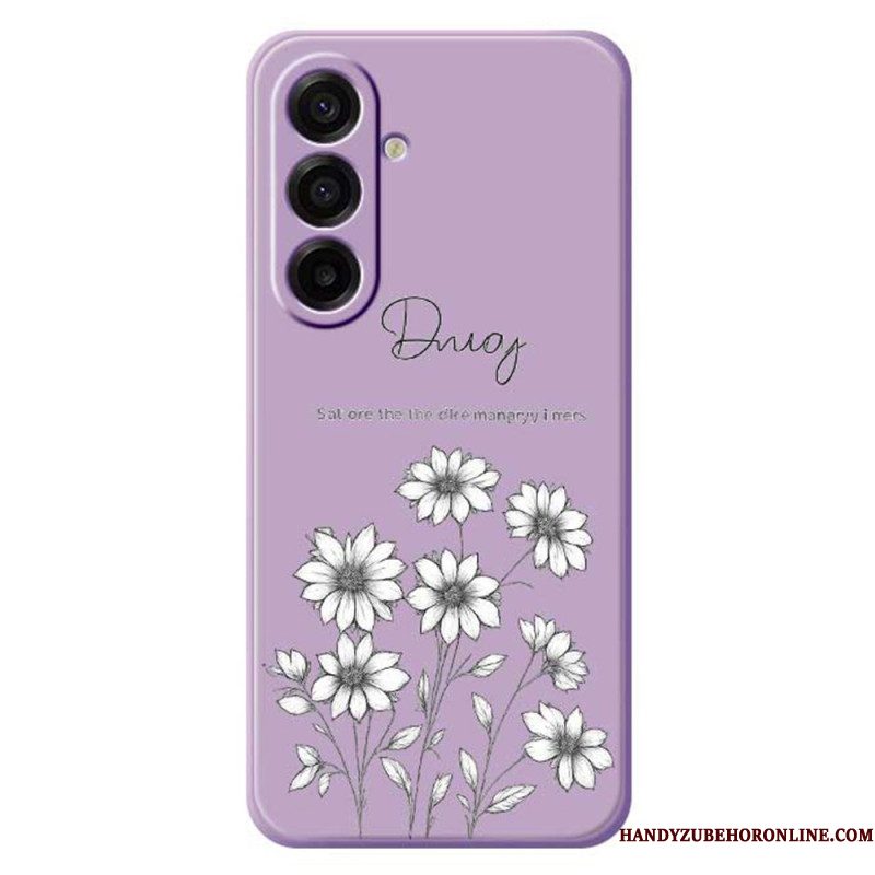 Hoesje Samsung Galaxy A17 4g / 5g Grafische Bloemen