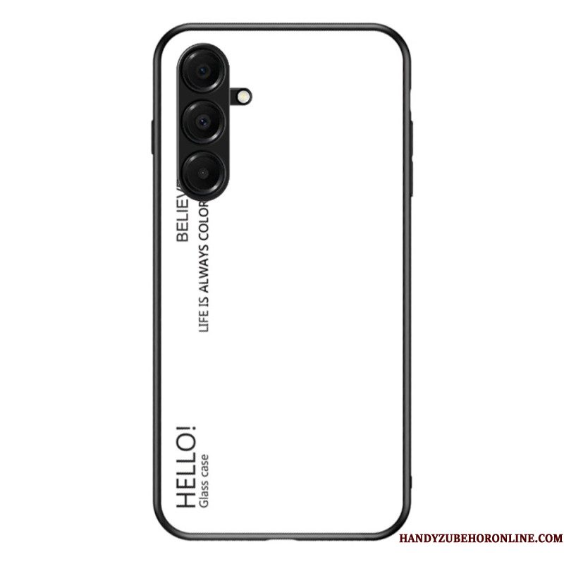 Hoesje Samsung Galaxy A17 4g / 5g Hello Gehard Glas Bescherming Hoesje