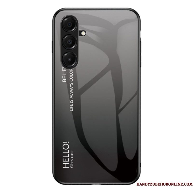 Hoesje Samsung Galaxy A17 4g / 5g Hello Gehard Glas Bescherming Hoesje