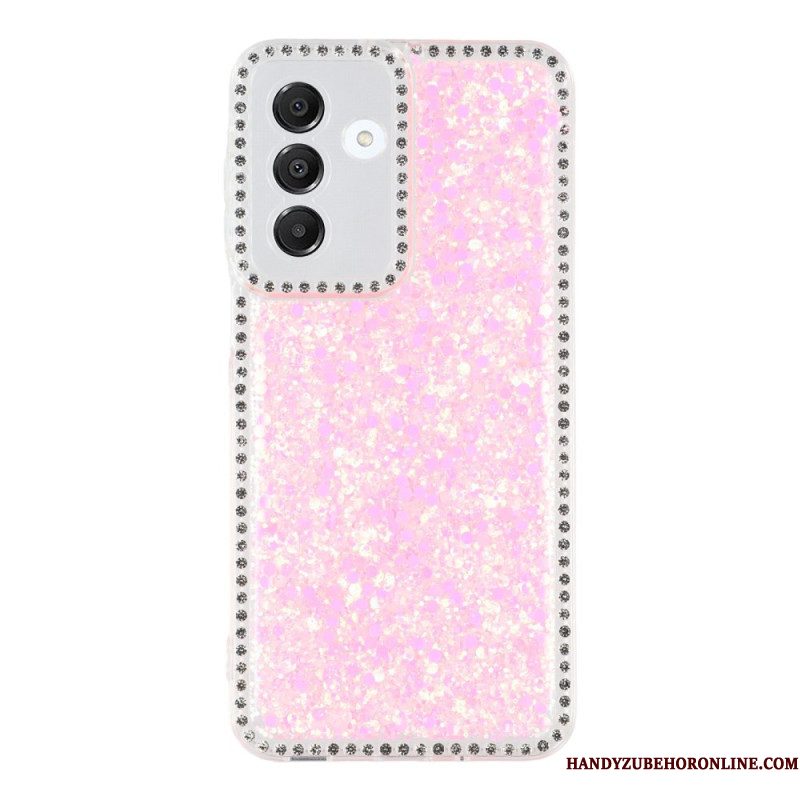 Hoesje Samsung Galaxy A17 4g / 5g Pailletten En Strass-steentjes Bescherming Hoesje