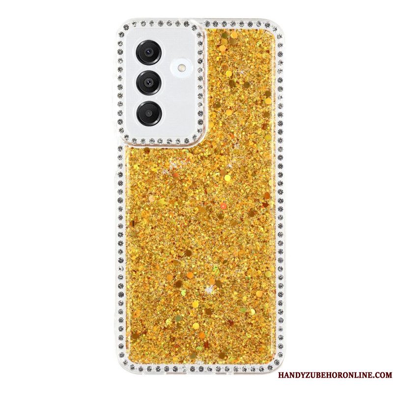 Hoesje Samsung Galaxy A17 4g / 5g Pailletten En Strass-steentjes Bescherming Hoesje