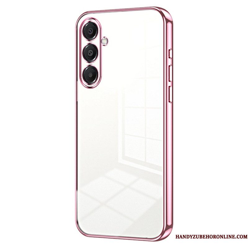 Hoesje Samsung Galaxy A17 4g / 5g Randen Met Metallic Effect
