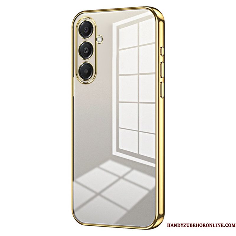 Hoesje Samsung Galaxy A17 4g / 5g Randen Met Metallic Effect
