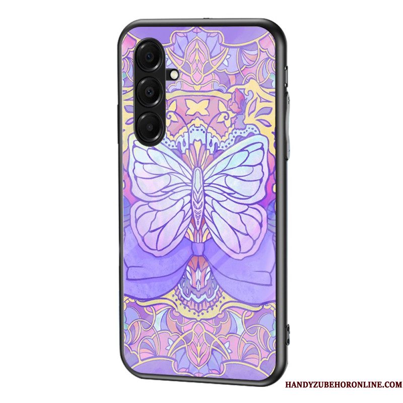 Hoesje Samsung Galaxy A17 4g / 5g Vlinders Van Gehard Glas Bescherming Hoesje