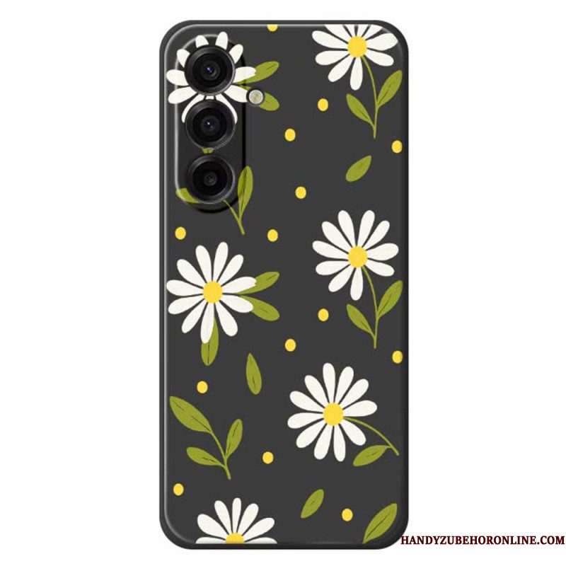 Hoesje Samsung Galaxy A17 4g / 5g Witte Bloemen