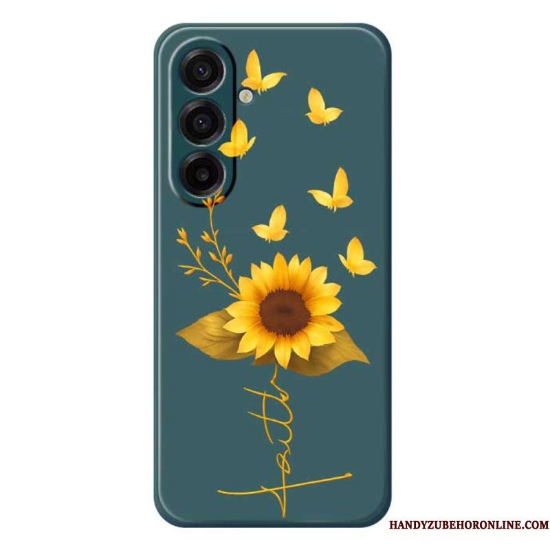 Hoesje Samsung Galaxy A17 4g / 5g Zonnebloem Bescherming Hoesje