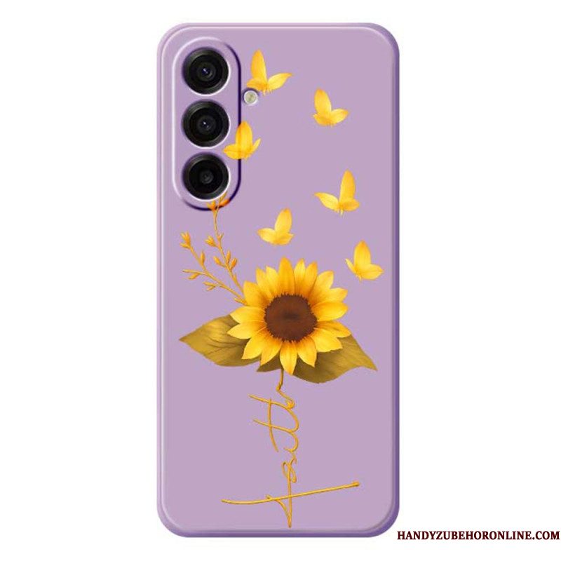Hoesje Samsung Galaxy A17 4g / 5g Zonnebloem Bescherming Hoesje