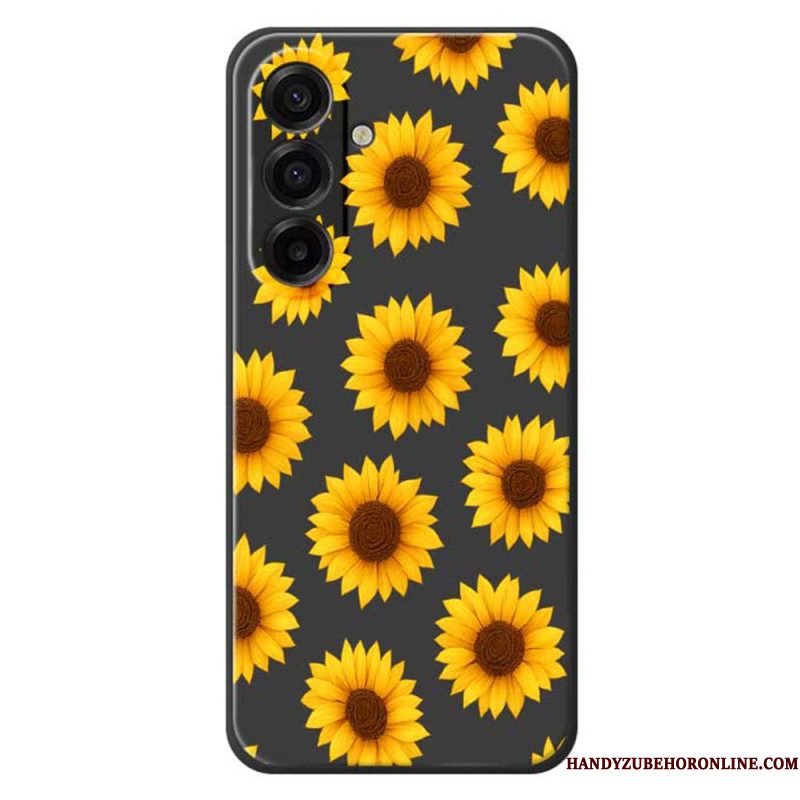 Hoesje Samsung Galaxy A17 4g / 5g Zonnebloemen Bescherming Hoesje