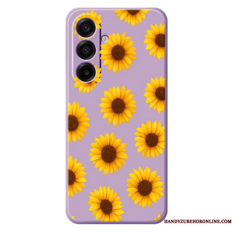 Hoesje Samsung Galaxy A17 4g / 5g Zonnebloemen Bescherming Hoesje