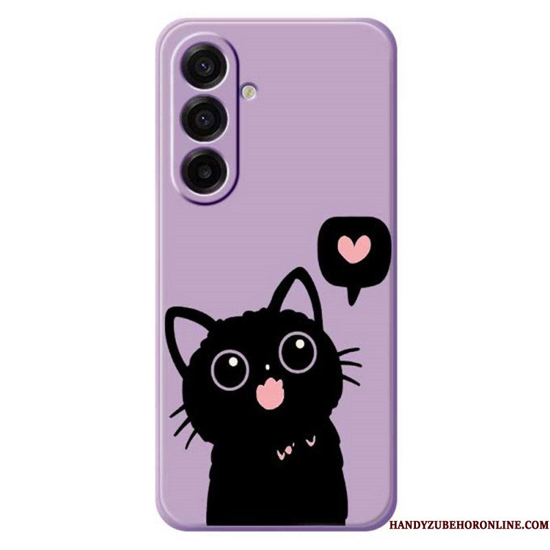 Hoesje Samsung Galaxy A17 4g / 5g Zwarte Kat