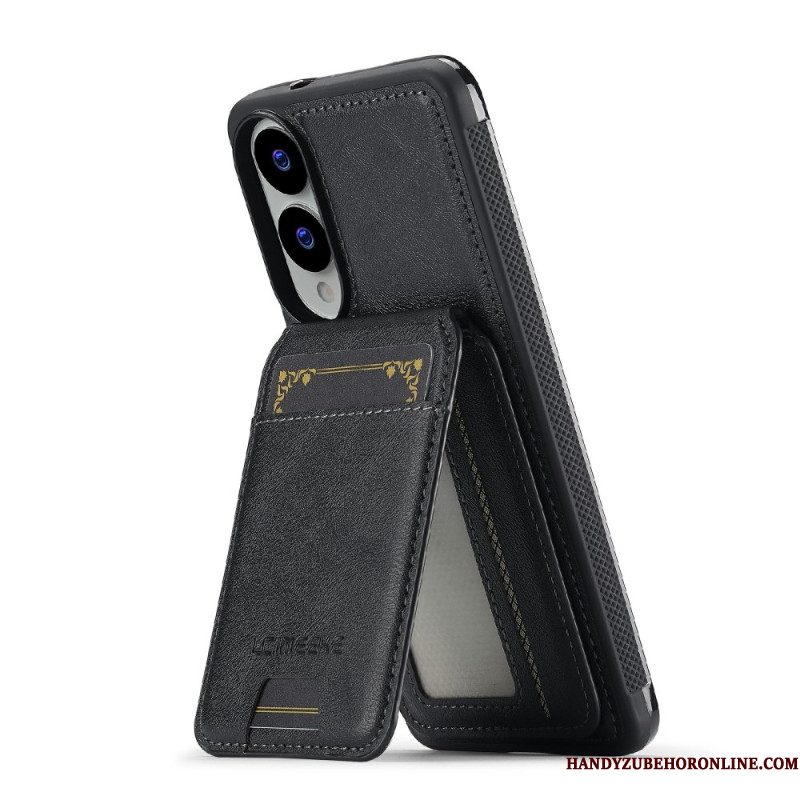 Hoesje Samsung Galaxy S25 5g Edge Afneembare Magnetische Kaarthouder Bescherming Hoesje