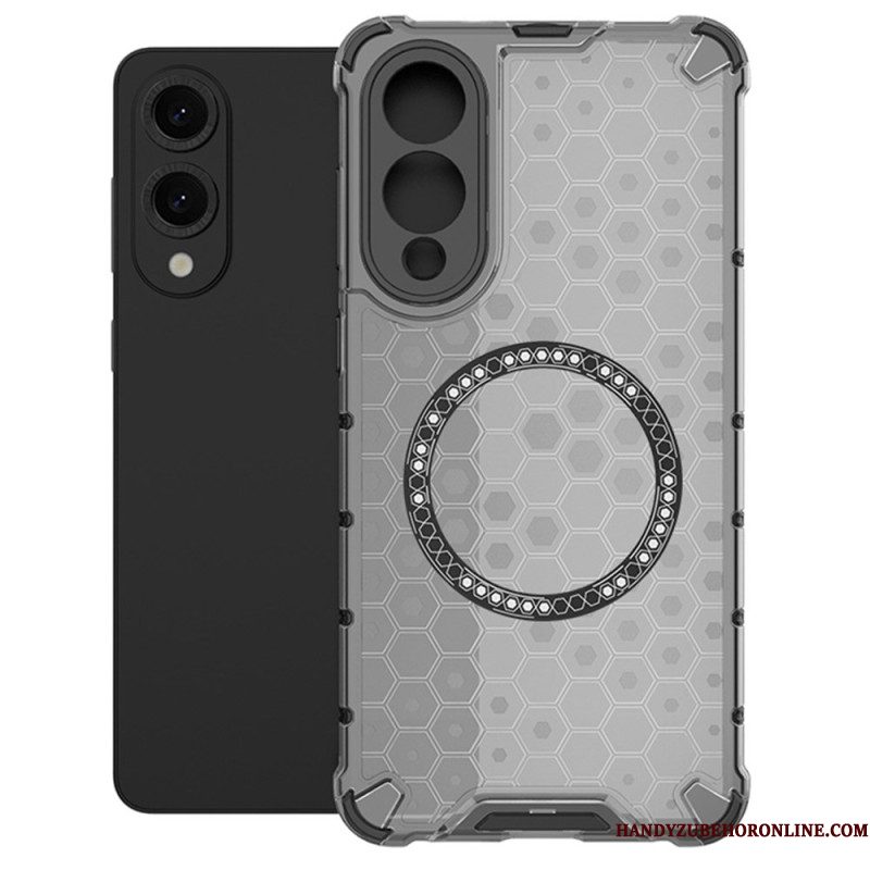 Hoesje Samsung Galaxy S25 5g Edge Compatibel Met Magsafe Honeycomb Bescherming Hoesje