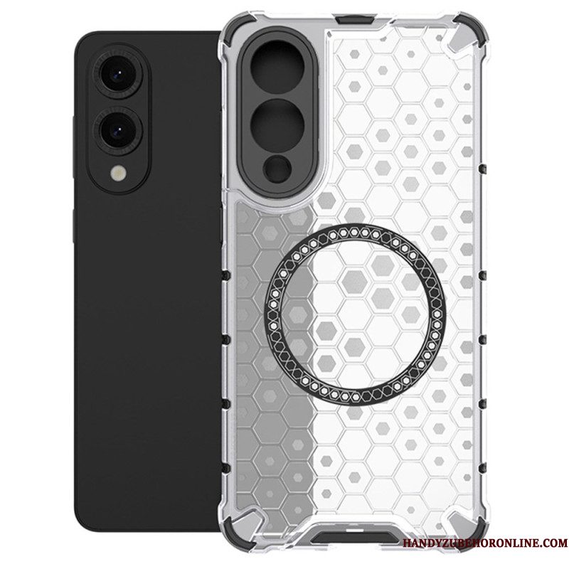 Hoesje Samsung Galaxy S25 5g Edge Compatibel Met Magsafe Honeycomb Bescherming Hoesje
