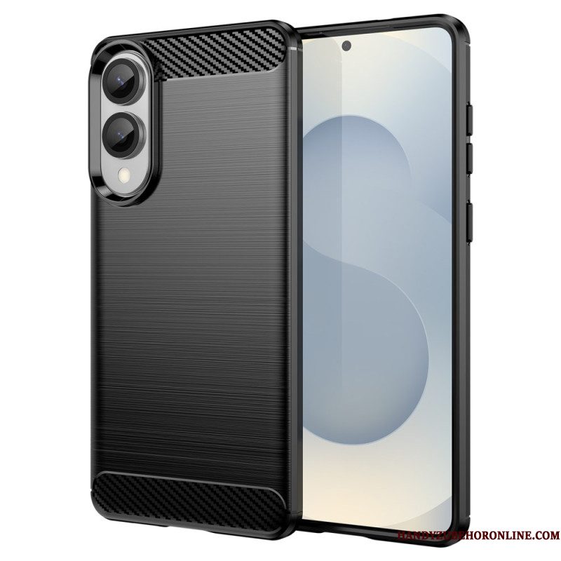 Hoesje Samsung Galaxy S25 5g Edge Geborsteld Koolstofvezel Bescherming Hoesje