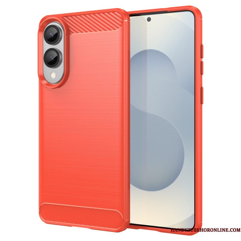 Hoesje Samsung Galaxy S25 5g Edge Geborsteld Koolstofvezel Bescherming Hoesje
