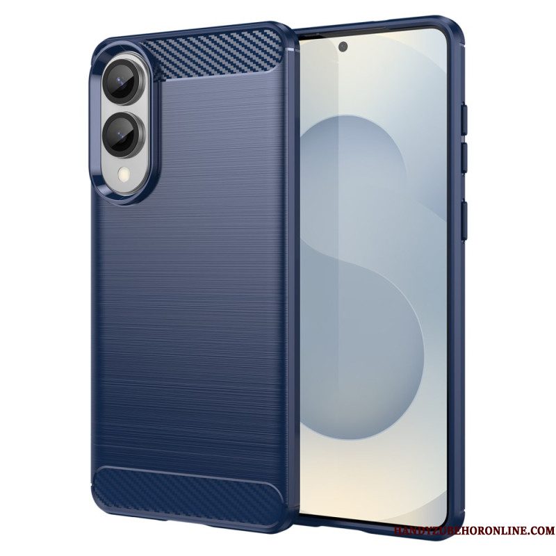 Hoesje Samsung Galaxy S25 5g Edge Geborsteld Koolstofvezel Bescherming Hoesje