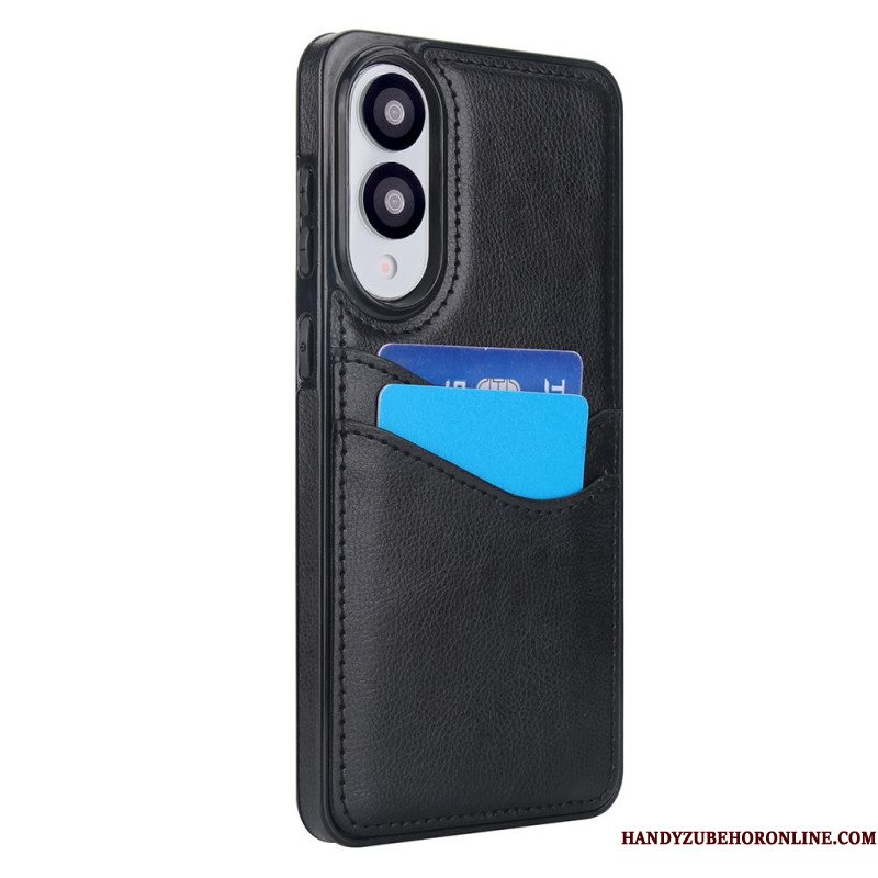 Hoesje Samsung Galaxy S25 5g Edge Leerlook Met Kaart Houder