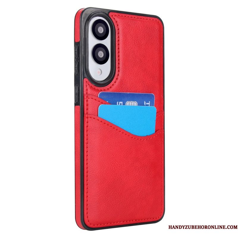 Hoesje Samsung Galaxy S25 5g Edge Leerlook Met Kaart Houder