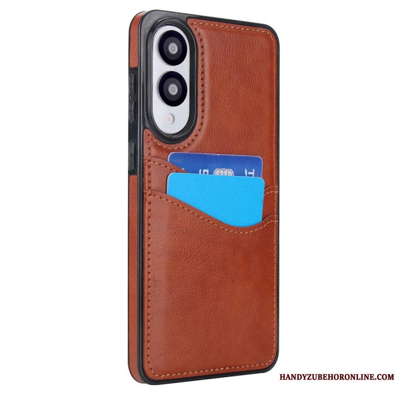 Hoesje Samsung Galaxy S25 5g Edge Leerlook Met Kaart Houder