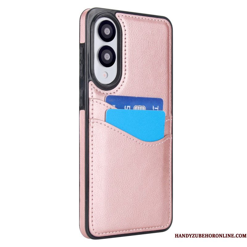Hoesje Samsung Galaxy S25 5g Edge Leerlook Met Kaart Houder
