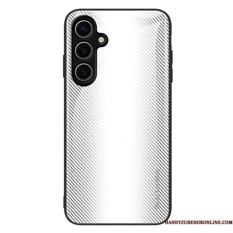 Hoesje Samsung Galaxy S25 5g Gehard Glas Met Koolstofvezelstructuur