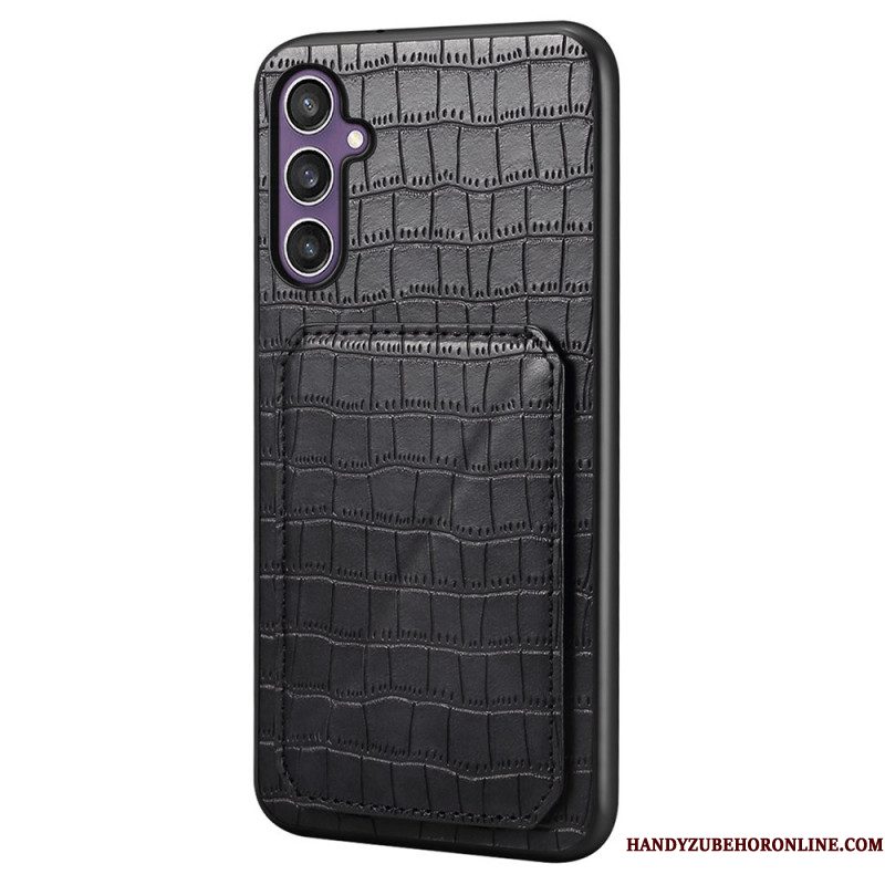 Hoesje Samsung Galaxy S25 5g Kaarthouder Met Krokodillenprint