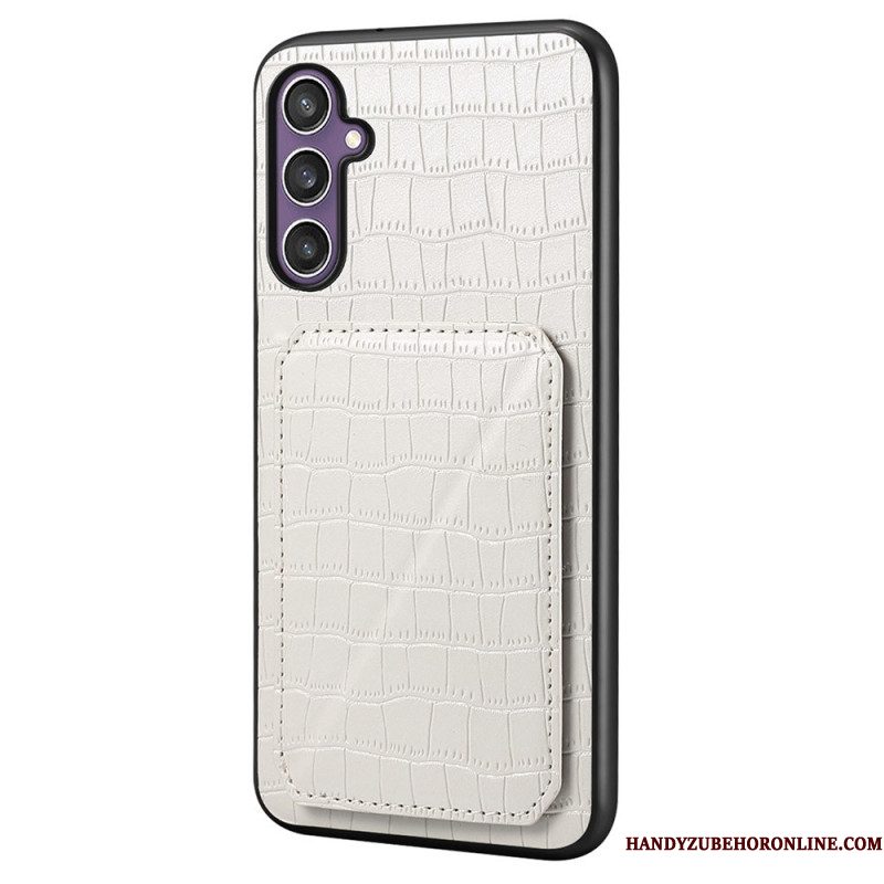 Hoesje Samsung Galaxy S25 5g Kaarthouder Met Krokodillenprint