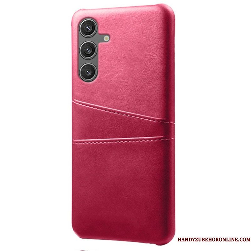 Hoesje Samsung Galaxy S25 5g Kaarthouder Met Lederlook Bescherming Hoesje
