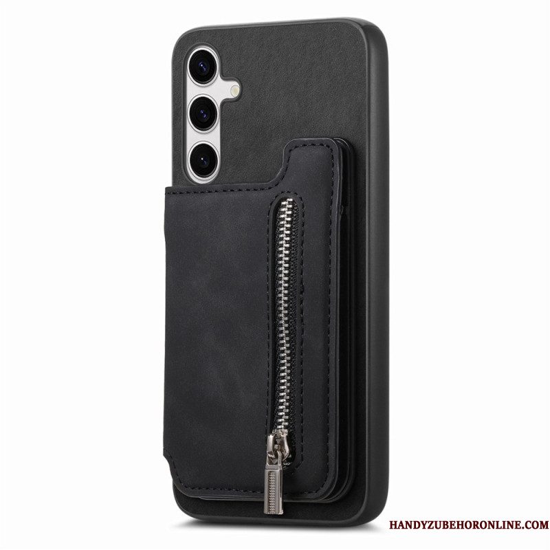 Hoesje Samsung Galaxy S25 5g Met Afneembare Magnetische Kaarthouder Bescherming Hoesje