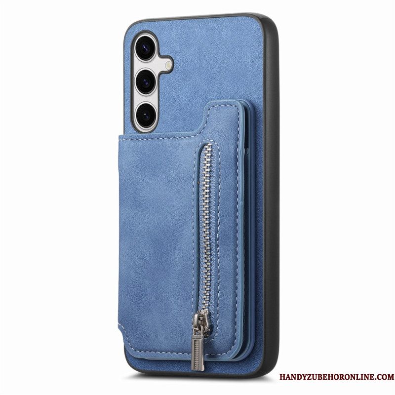 Hoesje Samsung Galaxy S25 5g Met Afneembare Magnetische Kaarthouder Bescherming Hoesje