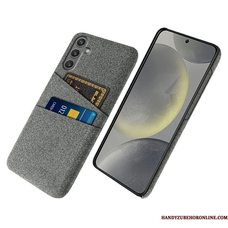 Hoesje Samsung Galaxy S25 5g Stoffen Kaarthouder Bescherming Hoesje