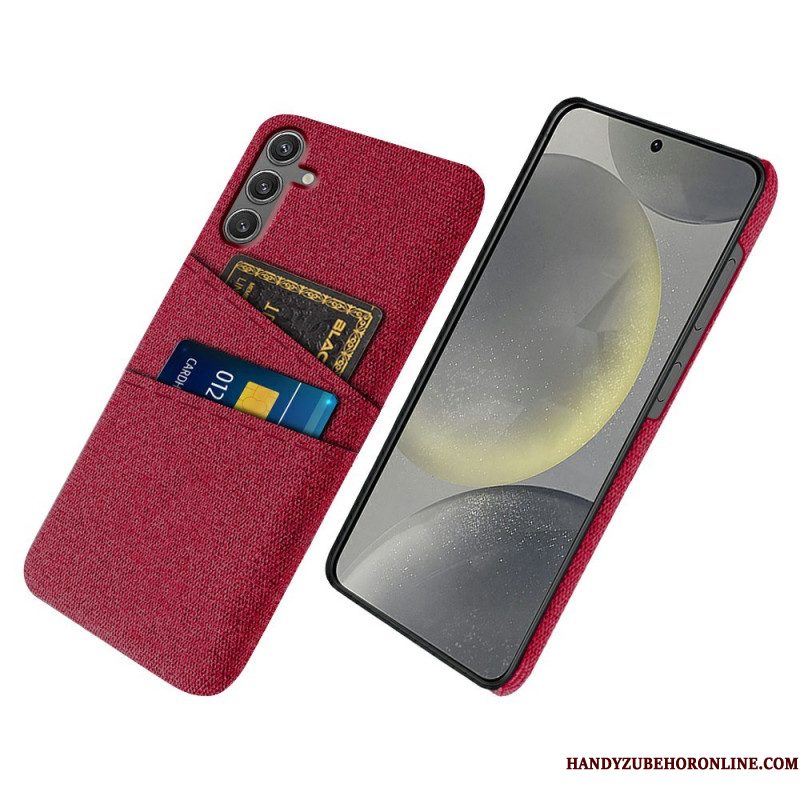 Hoesje Samsung Galaxy S25 5g Stoffen Kaarthouder Bescherming Hoesje