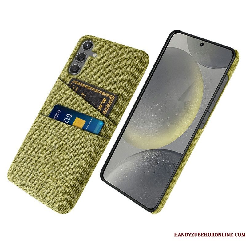 Hoesje Samsung Galaxy S25 5g Stoffen Kaarthouder Bescherming Hoesje