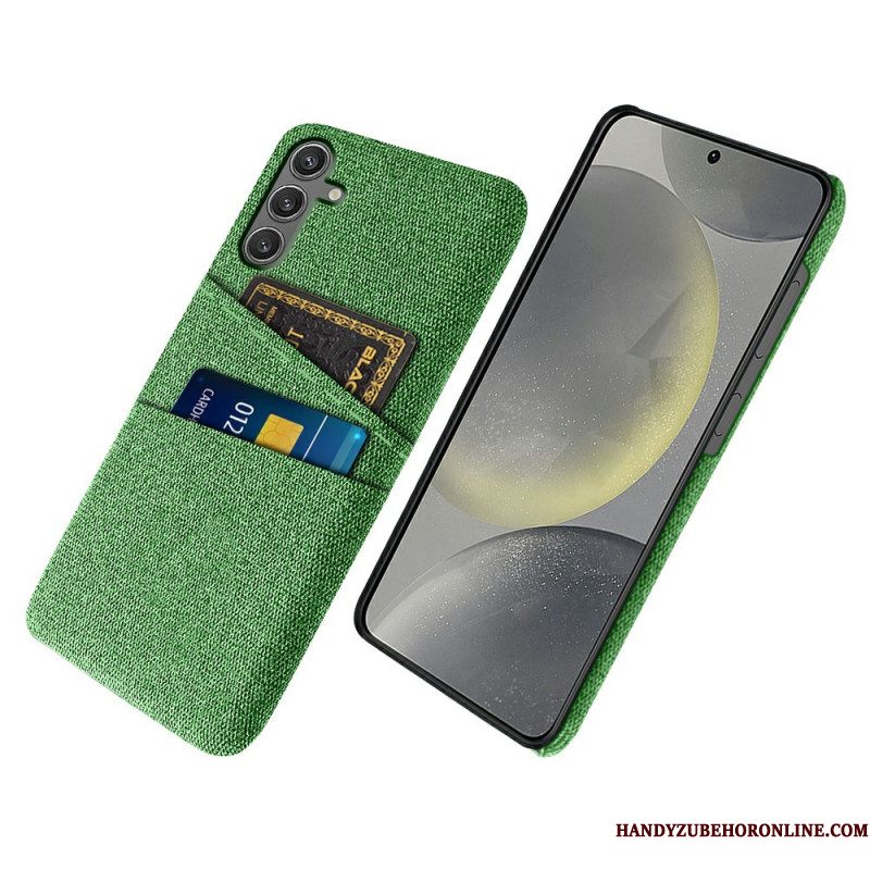 Hoesje Samsung Galaxy S25 5g Stoffen Kaarthouder Bescherming Hoesje