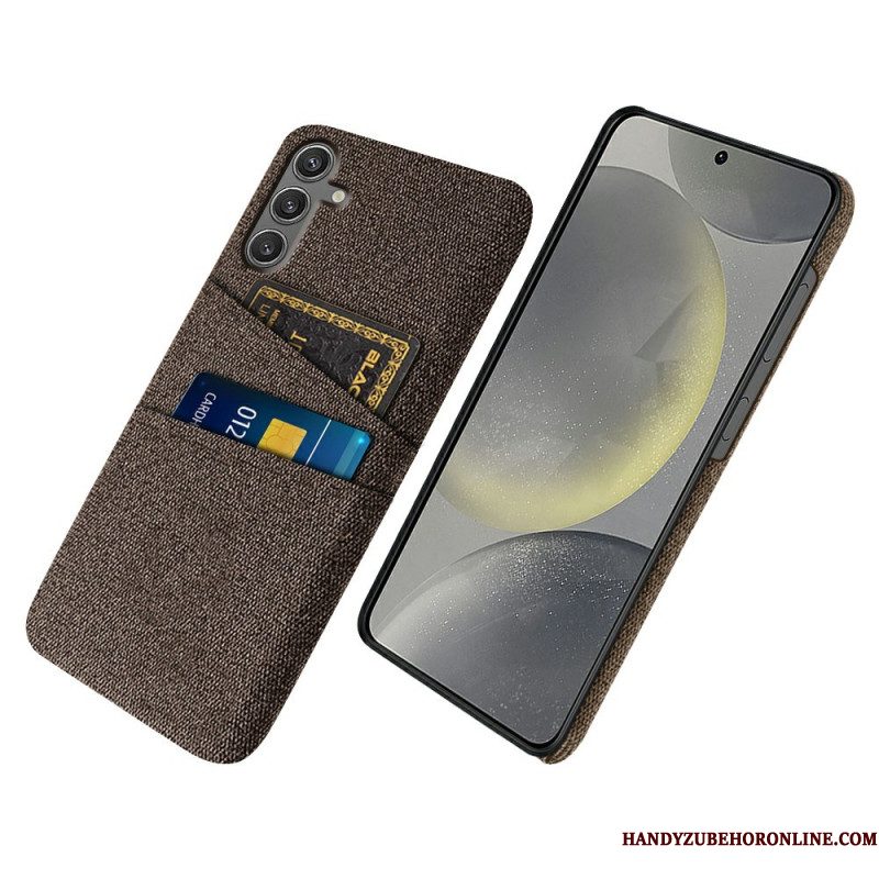 Hoesje Samsung Galaxy S25 5g Stoffen Kaarthouder Bescherming Hoesje