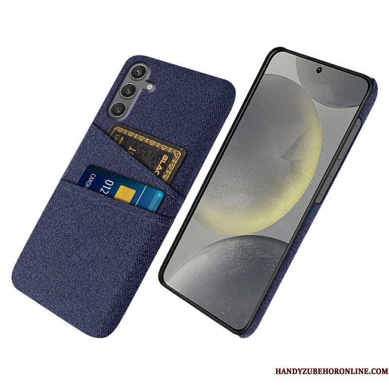 Hoesje Samsung Galaxy S25 5g Stoffen Kaarthouder Bescherming Hoesje