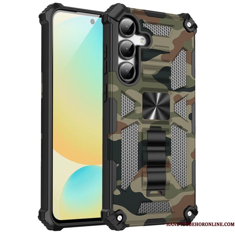 Hoesje Samsung Galaxy S25 Fe Camouflage Design Met Standaard