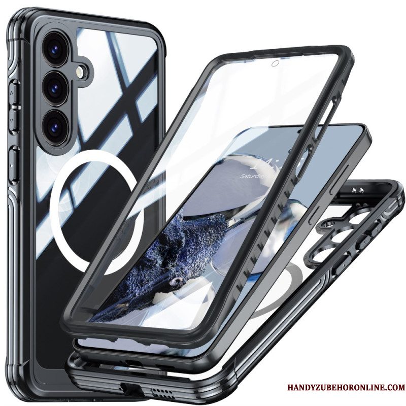 Hoesje Samsung Galaxy S25 Fe Magnetisch Met Schermbeschermer Bescherming Hoesje