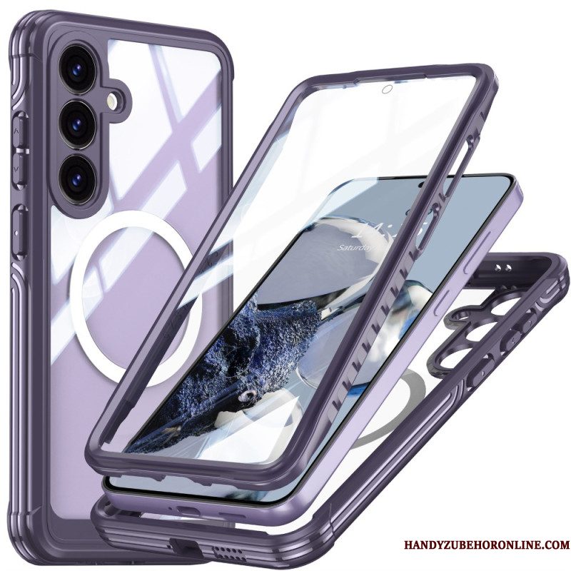 Hoesje Samsung Galaxy S25 Fe Magnetisch Met Schermbeschermer Bescherming Hoesje